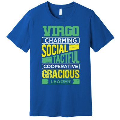 Virgo Facts Birthday Gift Astrology Horoscope Virgo Zodiac Cute Gift Premium T-Shirt