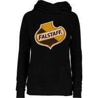 Vintage Falstaffs Beer American Brewery Distressed Tee Womens Funnel Neck Pullover Hood