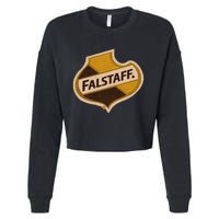 Vintage Falstaffs Beer American Brewery Distressed Tee Cropped Pullover Crew