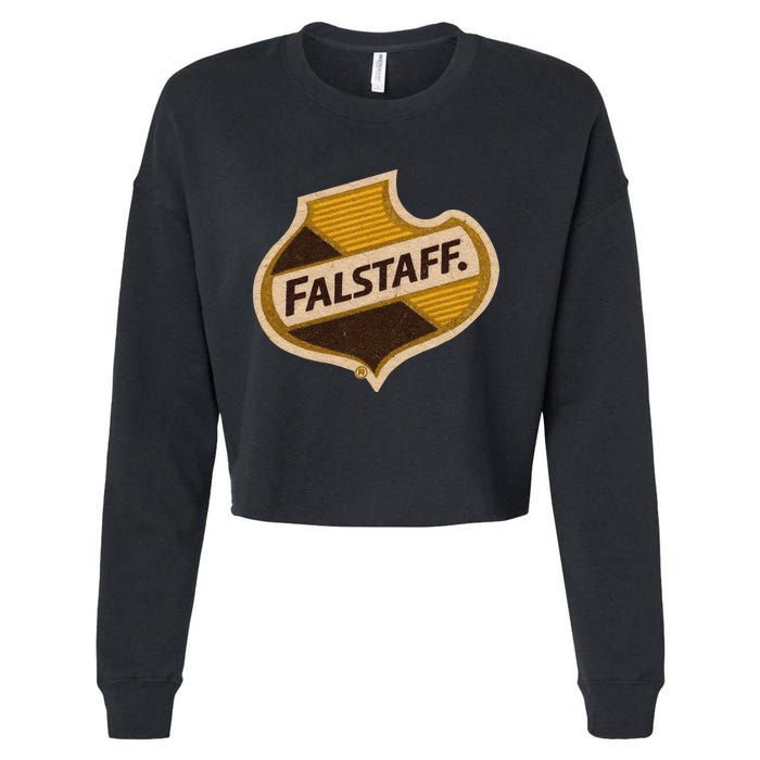 Vintage Falstaffs Beer American Brewery Distressed Tee Cropped Pullover Crew