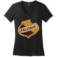 Vintage Falstaffs Beer American Brewery Distressed Tee Women's V-Neck T-Shirt