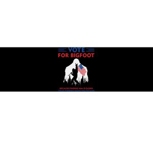 Vote For Bigfoot 2024 Funny Sasquatch Presidential Election Bumper Sticker