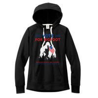 Vote For Bigfoot 2024 Funny Sasquatch Presidential Election Women's Fleece Hoodie