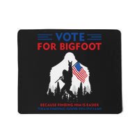 Vote For Bigfoot 2024 Funny Sasquatch Presidential Election Mousepad