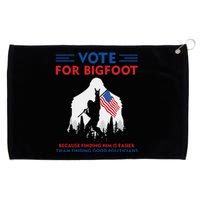 Vote For Bigfoot 2024 Funny Sasquatch Presidential Election Grommeted Golf Towel