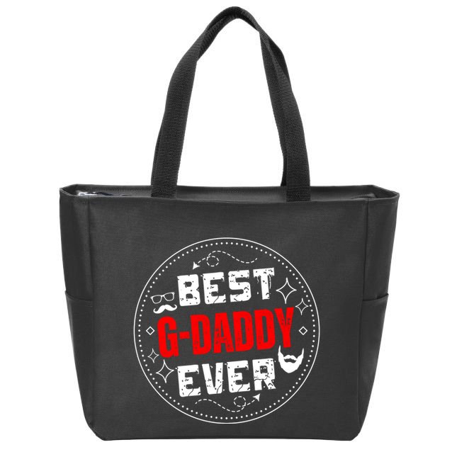 Vintage Funny Best Gdaddy Ever Graddaddy Zip Tote Bag