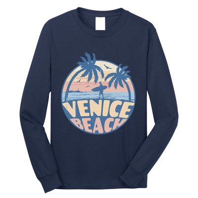 Venice Florida Beach Surf Summer Vacation Vintage Long Sleeve Shirt