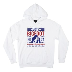 Vote For Bigfoot 2024 Funny Sasquatch Presidential Election Hoodie