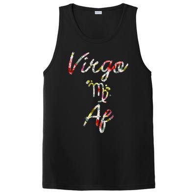 Virgo Floral Born In August September Birthday Gift Virgo Gift PosiCharge Competitor Tank