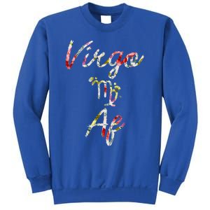 Virgo Floral Born In August September Birthday Gift Virgo Gift Sweatshirt