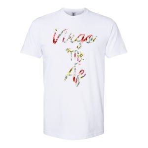 Virgo Floral Born In August September Birthday Gift Virgo Gift Softstyle CVC T-Shirt