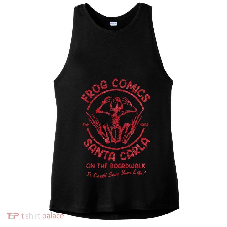 Vintage Frog Comics Santa Carla On The Boardwalk Ladies PosiCharge Tri-Blend Wicking Tank