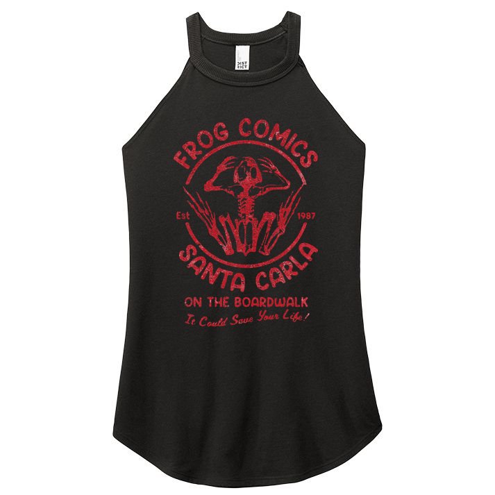 Vintage Frog Comics Santa Carla On The Boardwalk Women's Perfect Tri Rocker Tank