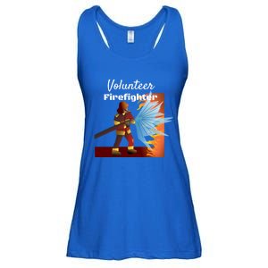 Volunteer Firefighting Cute Gift Firefighter Service Ladies Essential Flowy Tank