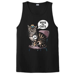 Vote For Cats Funny Cat Supporter In Elections PosiCharge Competitor Tank