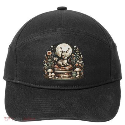 Vintage Floral Cottagecore Donkey Lover 7-Panel Snapback Hat