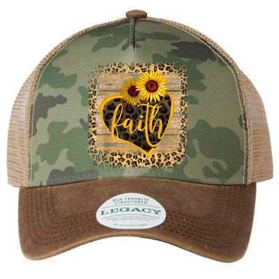 Vintage Faith Cross Sunflower Butterflies Flowers Christians Legacy Tie Dye Trucker Hat