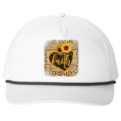 Vintage Faith Cross Sunflower Butterflies Flowers Christians Snapback Five-Panel Rope Hat