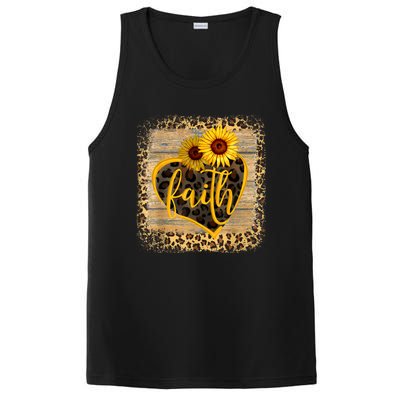 Vintage Faith Cross Sunflower Butterflies Flowers Christians PosiCharge Competitor Tank