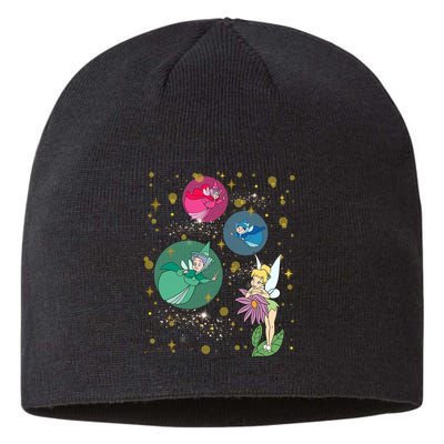 Vintage Fairies Characters Group Flora Fauna Merryweather Sustainable Beanie