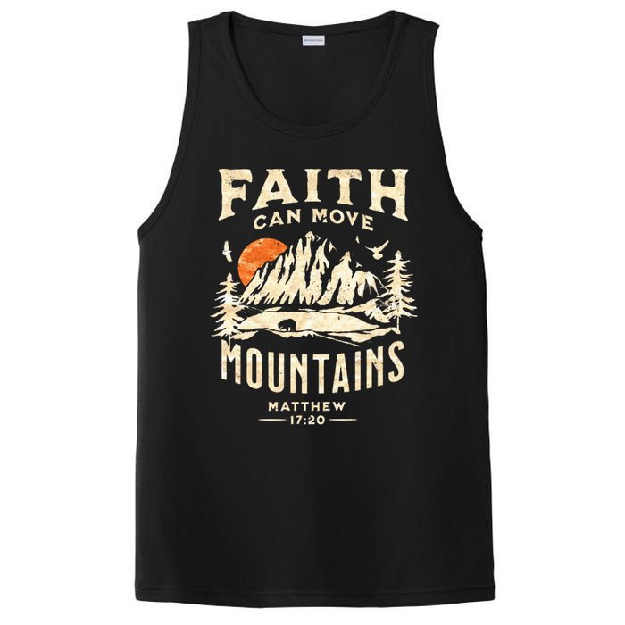 Vintage Faith Can Move Mountains Christian PosiCharge Competitor Tank