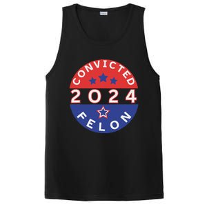 Voting For Convicted Felon Funny 2024 PosiCharge Competitor Tank