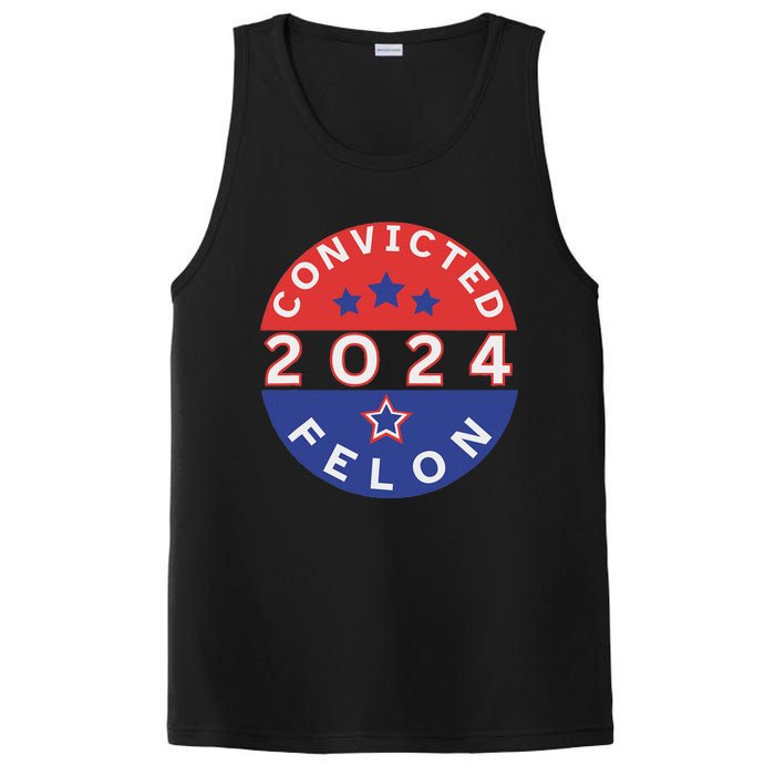 Voting For Convicted Felon Funny 2024 PosiCharge Competitor Tank