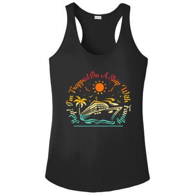 Vintage Family Cruise Matching Vacation Group Cruising Ladies PosiCharge Competitor Racerback Tank