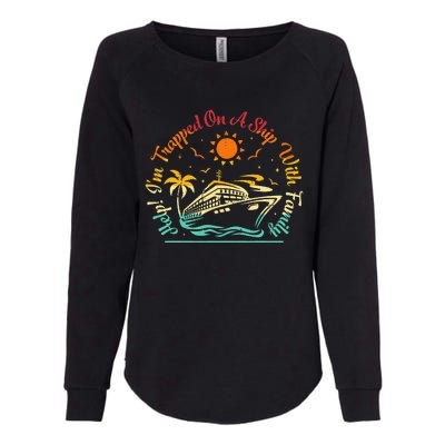 Vintage Family Cruise Matching Vacation Group Cruising Womens California Wash Sweatshirt