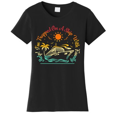 Vintage Family Cruise Matching Vacation Group Cruising Women's T-Shirt