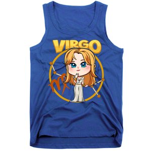 Virgo Facts Cute Kawaii Zodiac Constellation Astrology Sign Gift Tank Top