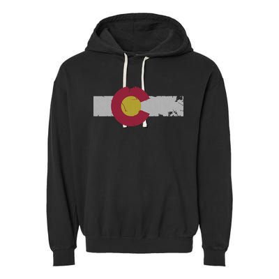 Vintage Fade Colorado Flag Garment-Dyed Fleece Hoodie