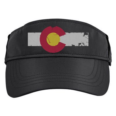 Vintage Fade Colorado Flag Adult Drive Performance Visor