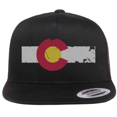 Vintage Fade Colorado Flag Flatbill Hat