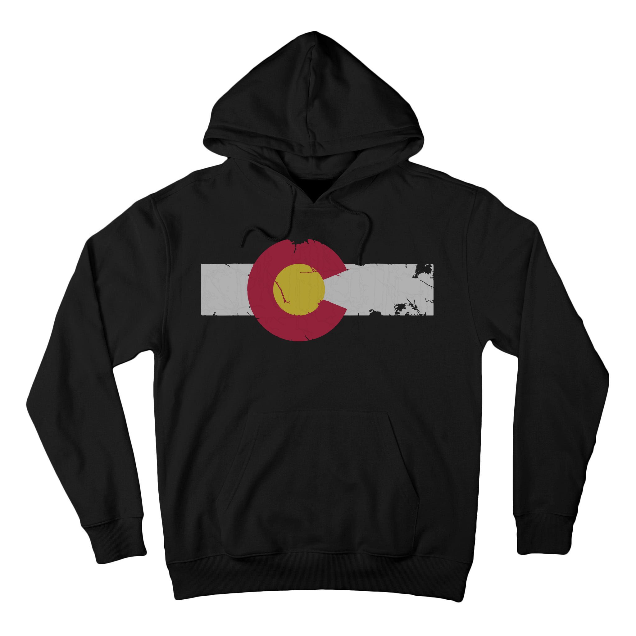 Vintage Fade Colorado Flag Tall Hoodie