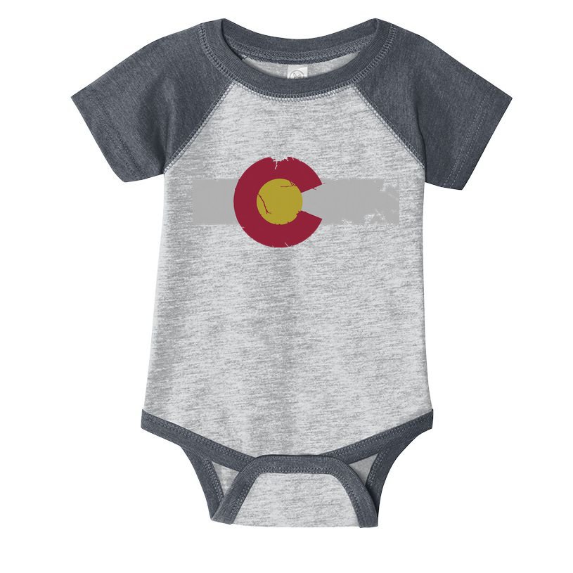 Vintage Fade Colorado Flag Infant Baby Jersey Bodysuit