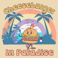 Vintage Funny Cheeseburger In Paradise Summer Vacation Vibe Bag