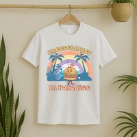 Vintage Funny Cheeseburger In Paradise Summer Vacation Vibe T-Shirt