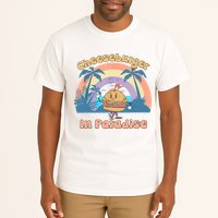 Vintage Funny Cheeseburger In Paradise Summer Vacation Vibe Tall T-Shirt