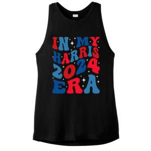 Vote For Democracy Vote Kamala Harris In My Harris Era 2024 Ladies PosiCharge Tri-Blend Wicking Tank