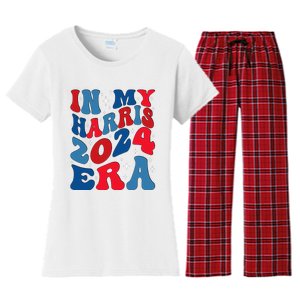 Vote For Democracy Vote Kamala Harris In My Harris Era 2024 Women's Flannel Pajama Set