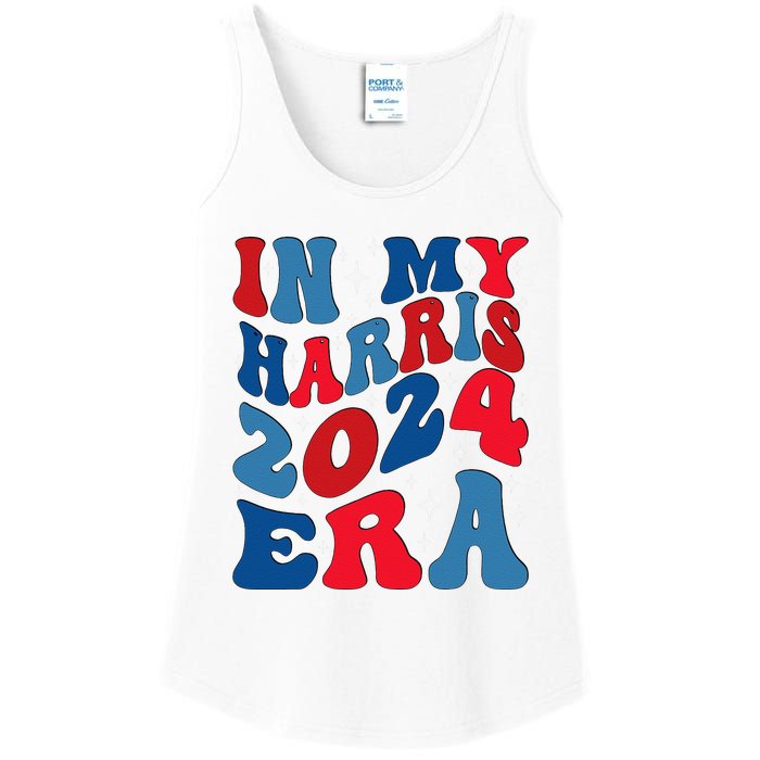 Vote For Democracy Vote Kamala Harris In My Harris Era 2024 Ladies Essential Tank