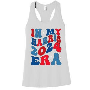 Vote For Democracy Vote Kamala Harris In My Harris Era 2024 Women's Racerback Tank