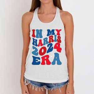 Vote For Democracy Vote Kamala Harris In My Harris Era 2024 Women's Knotted Racerback Tank