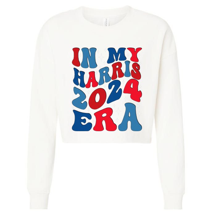 Vote For Democracy Vote Kamala Harris In My Harris Era 2024 Cropped Pullover Crew