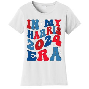 Vote For Democracy Vote Kamala Harris In My Harris Era 2024 Women's T-Shirt