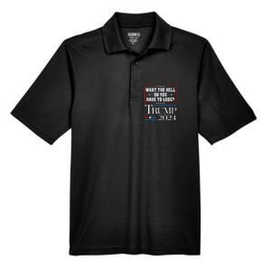 Vote For Donald Trump What The Hell Do You Have To Lose Men's Origin Performance Pique Polo