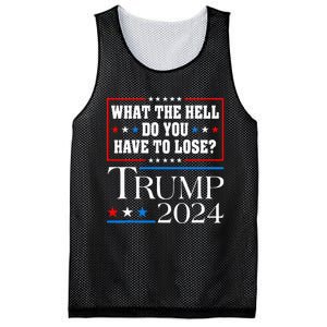 Vote For Donald Trump What The Hell Do You Have To Lose Mesh Reversible Basketball Jersey Tank