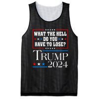 Vote For Donald Trump What The Hell Do You Have To Lose Mesh Reversible Basketball Jersey Tank