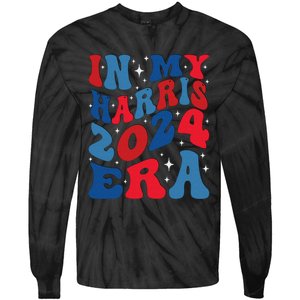 Vote For Democracy Vote Kamala Harris In My Harris Era 2024 Tie-Dye Long Sleeve Shirt